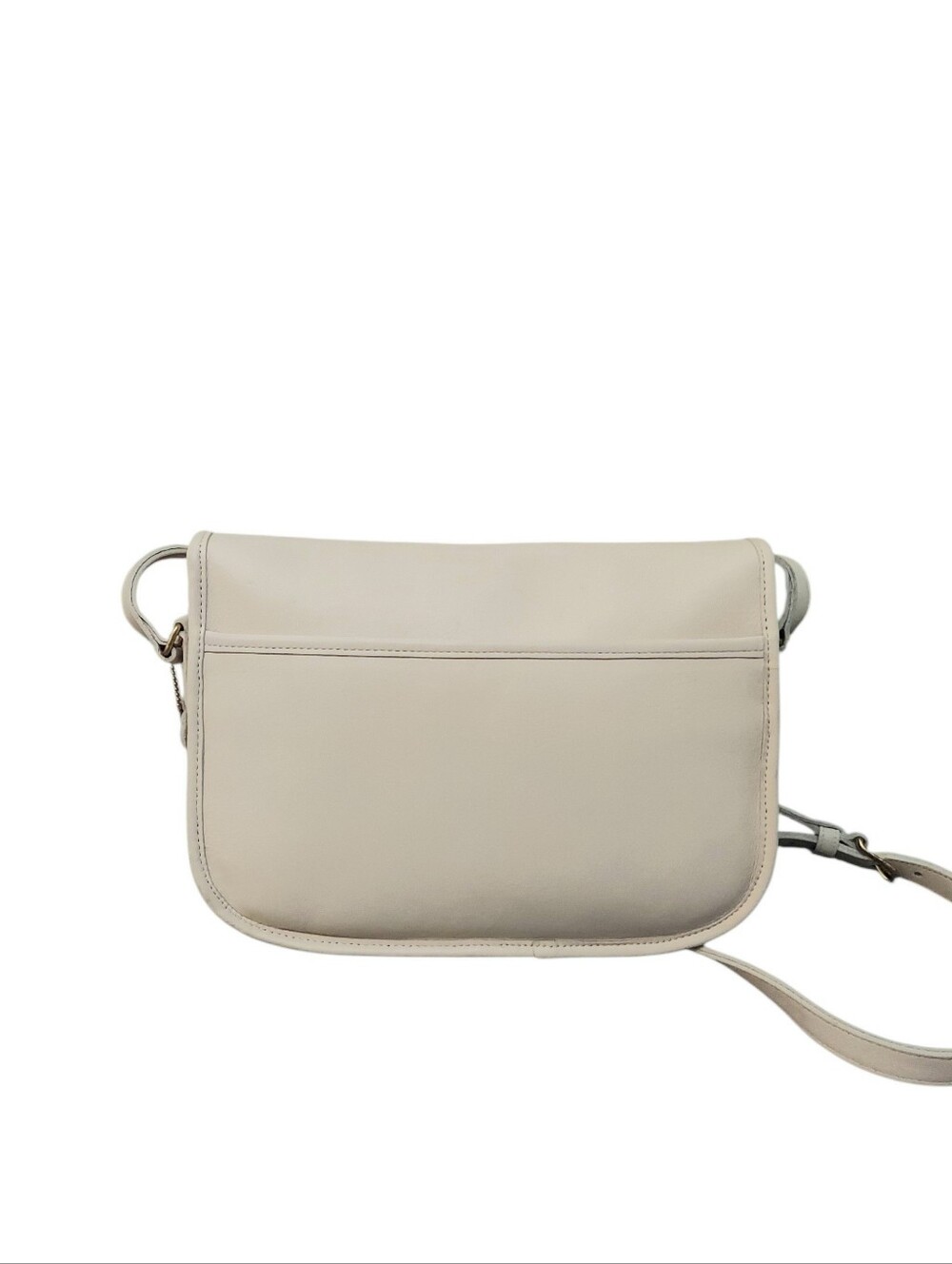 Like New Coach Vintage City Bag W/ Brass Turnlock HW Cream Glove Tanned Leather - Picture 5 of 10